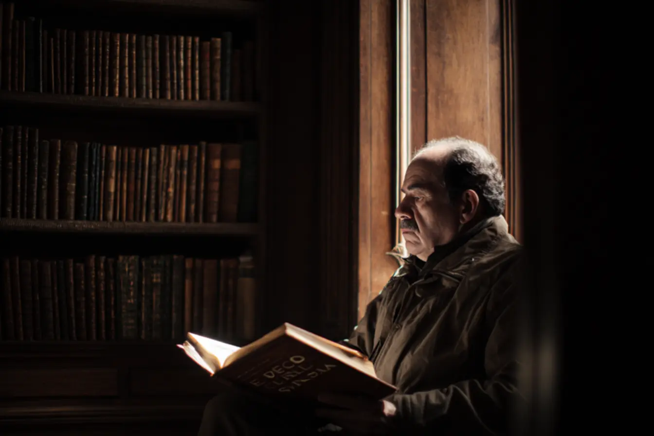 Pessoa caminhando em direção ao horizonte, representando a jornada estoica