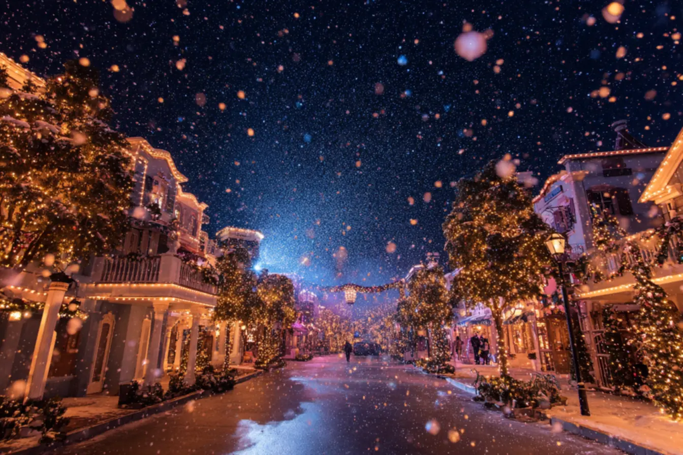 Mercado natalino em uma das cidades mais lindas