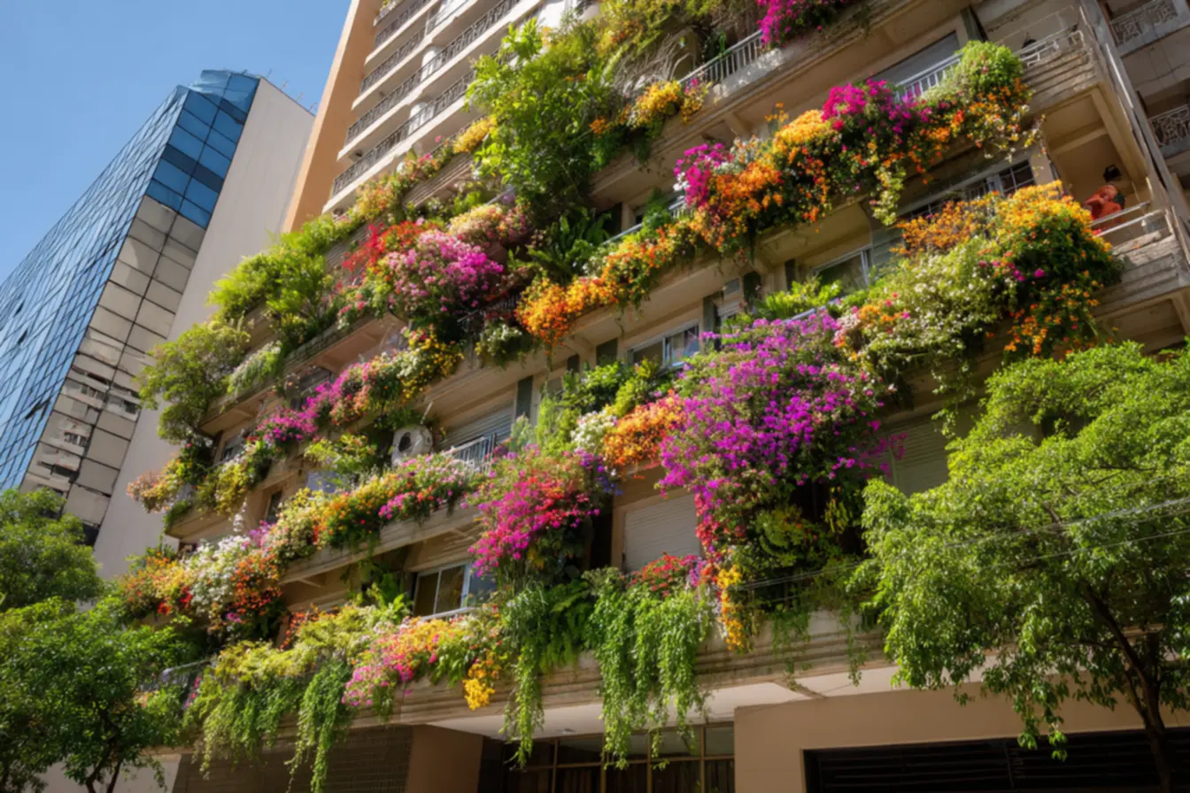 Benefícios das plantas em edifícios urbanos