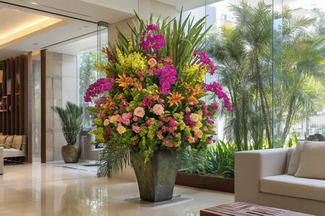 Arranjo floral minimalista para renovar o ambiente