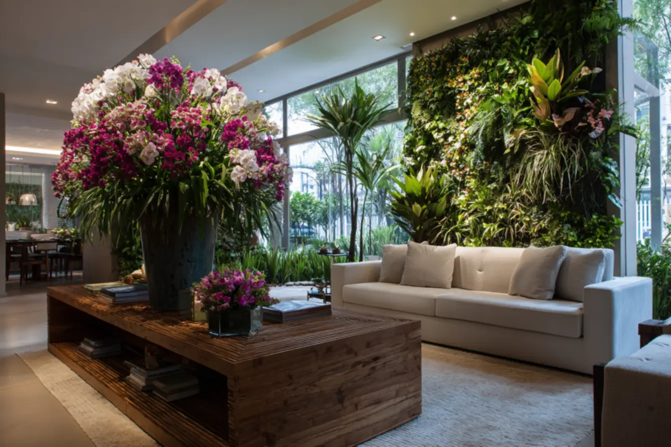 Arranjos florais criativos com materiais reciclados