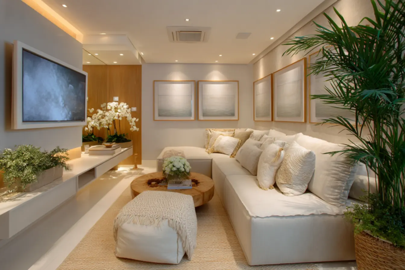 Decoração minimalista para apartamento clean