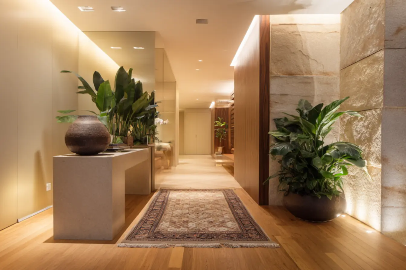 Vinílico elegante para um lar sem porcelanato e com conforto acústico