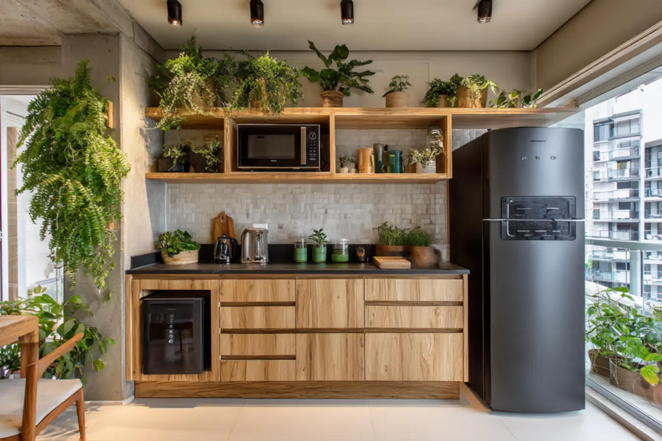 Micro-ondas moderno e multifuncional, tecnologia de cozinha 2026