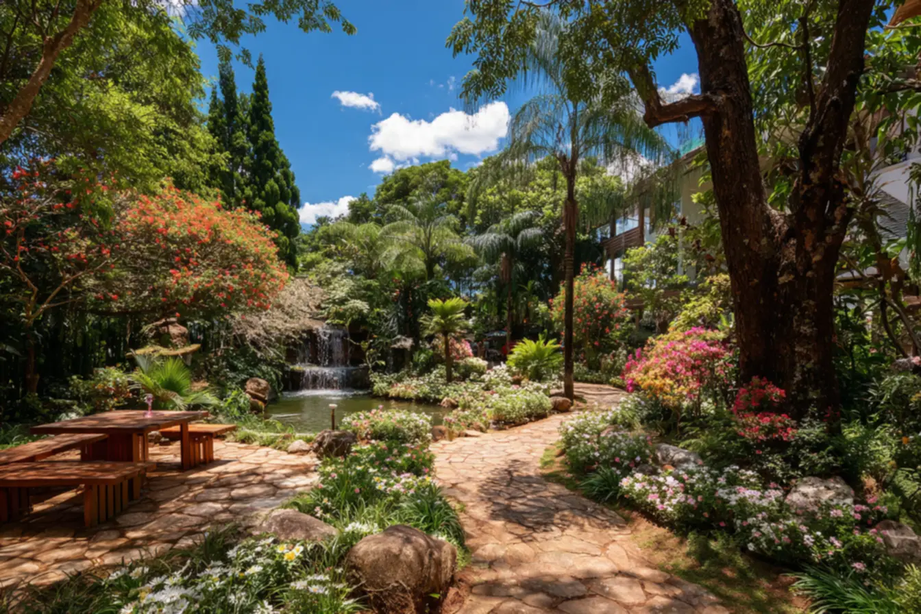 Sensores de monitoramento de plantas no solo, garantindo saúde e eficiência. Adeus jardim sem manutenção!