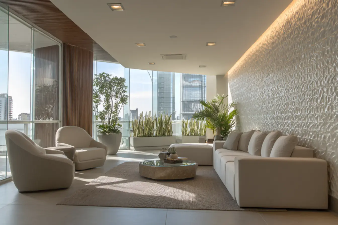 Tecnologia nanotecnológica em pisos: design e aderência garantidos.