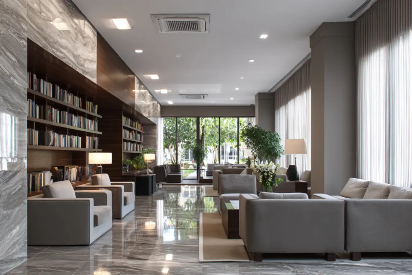 Família em casa segura: a tranquilidade que um piso antiderrapante proporciona.