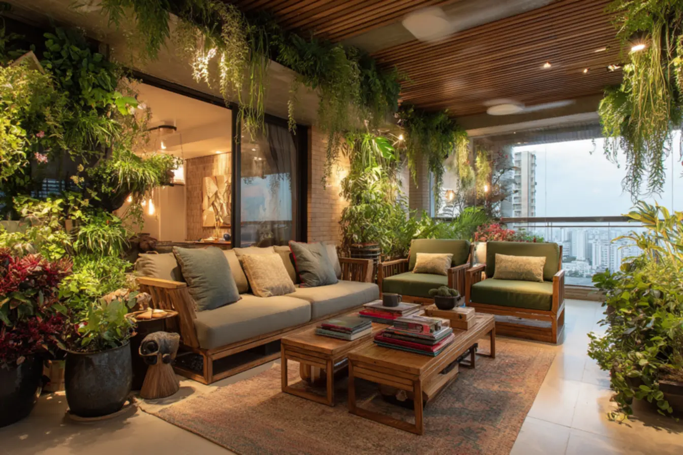 Transformação de varanda urbana com design moderno: Chega de varanda sem graça.