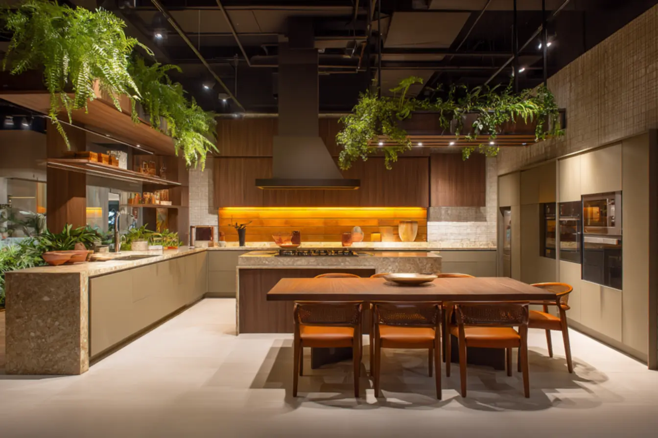 Cozinha vibrante e acolhedora, com toque de cor e elementos que refletem a personalidade do morador. Adeus cozinha sem personalidade.