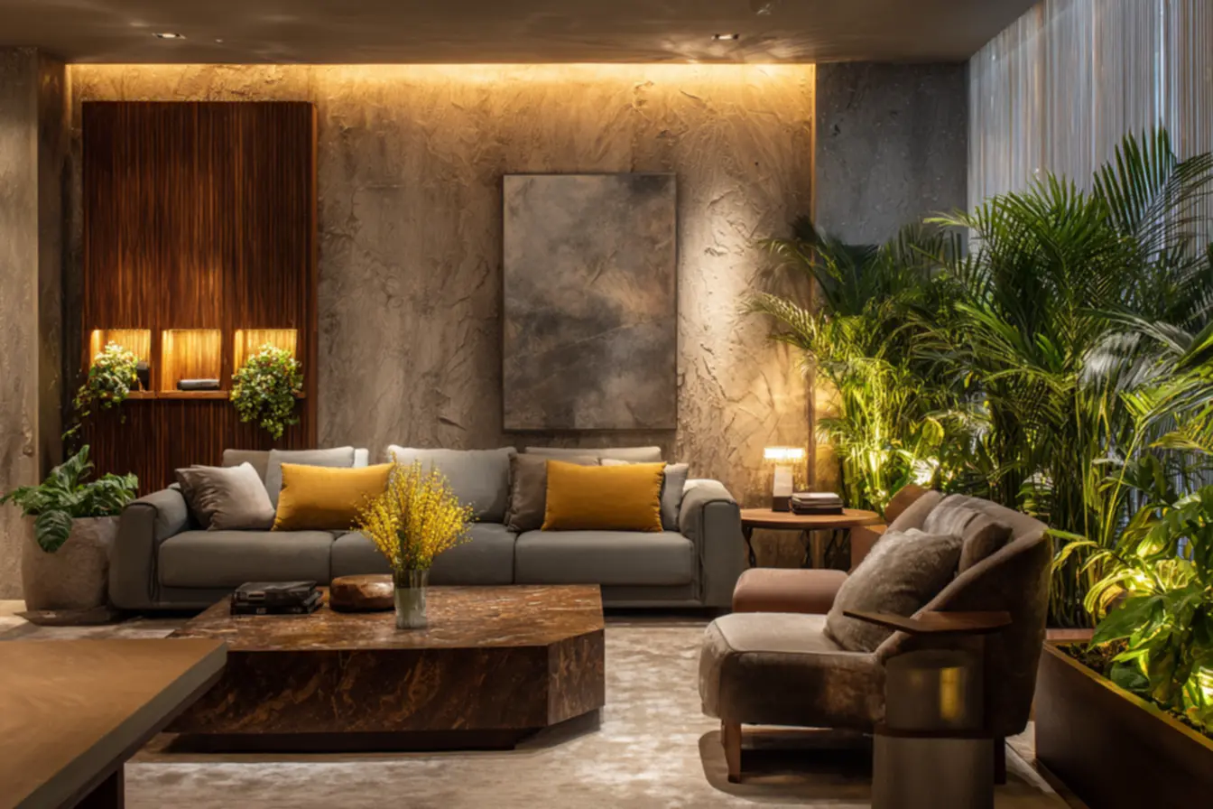 Projeto luminotécnico para criar atmosferas acolhedoras, chega de iluminação mal planejada.