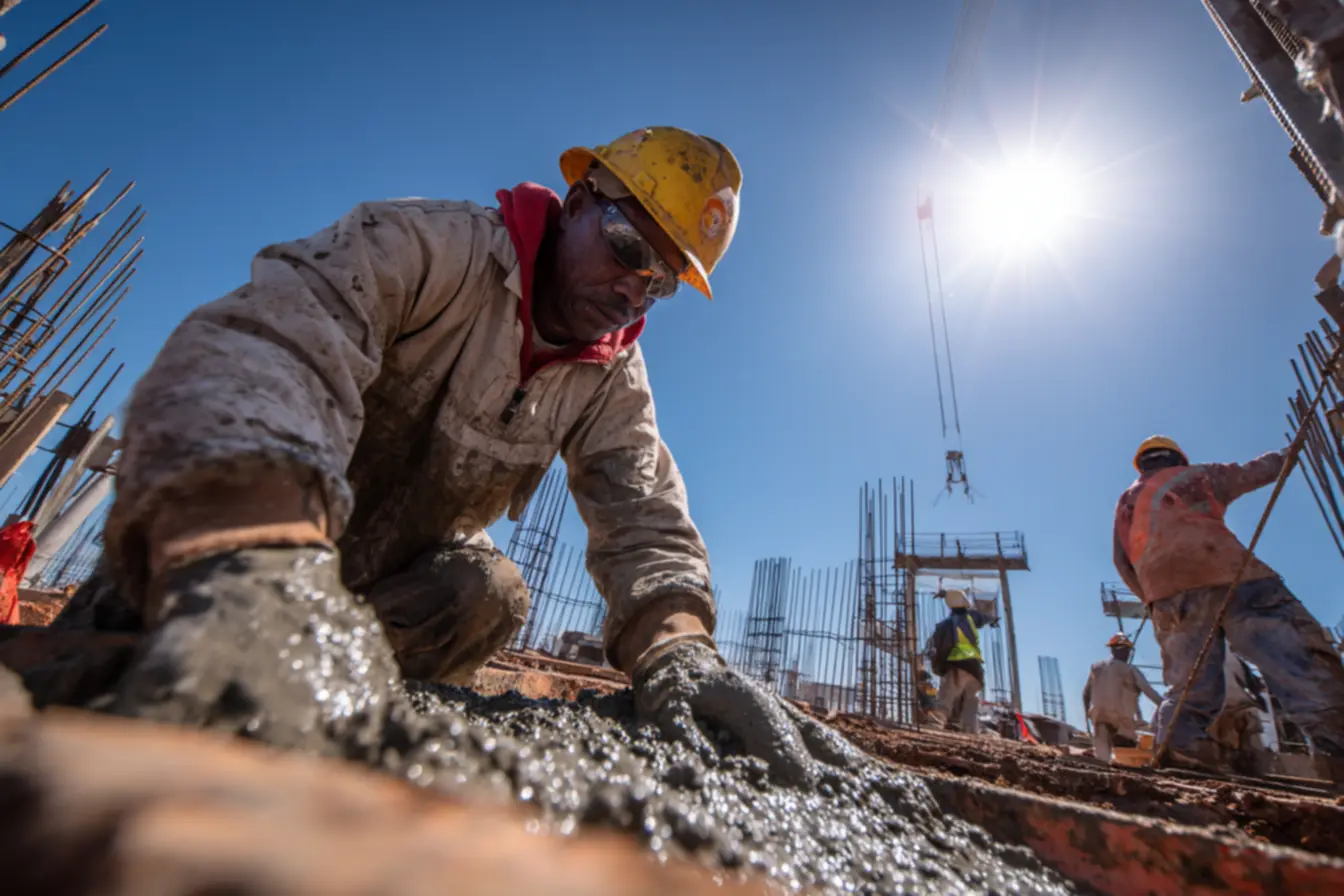 Aplicações da mistura de cimento e açúcar em projetos de construção