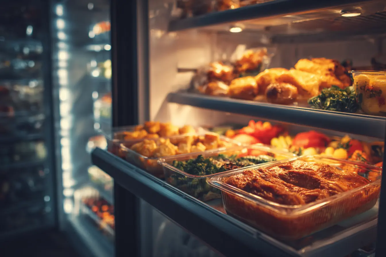 Termômetro indicando a temperatura ideal na geladeira