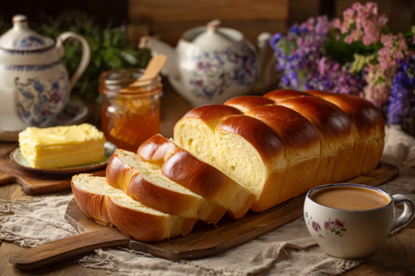 Massa de pão de forma descansando e crescendo