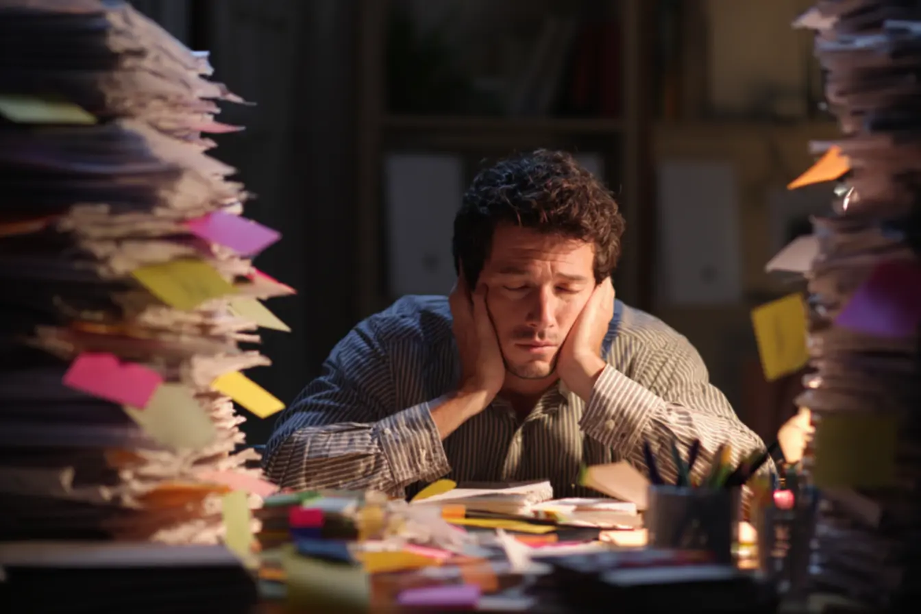 Mulher organizando sua agenda de forma prática, focando em simplicidade e clareza