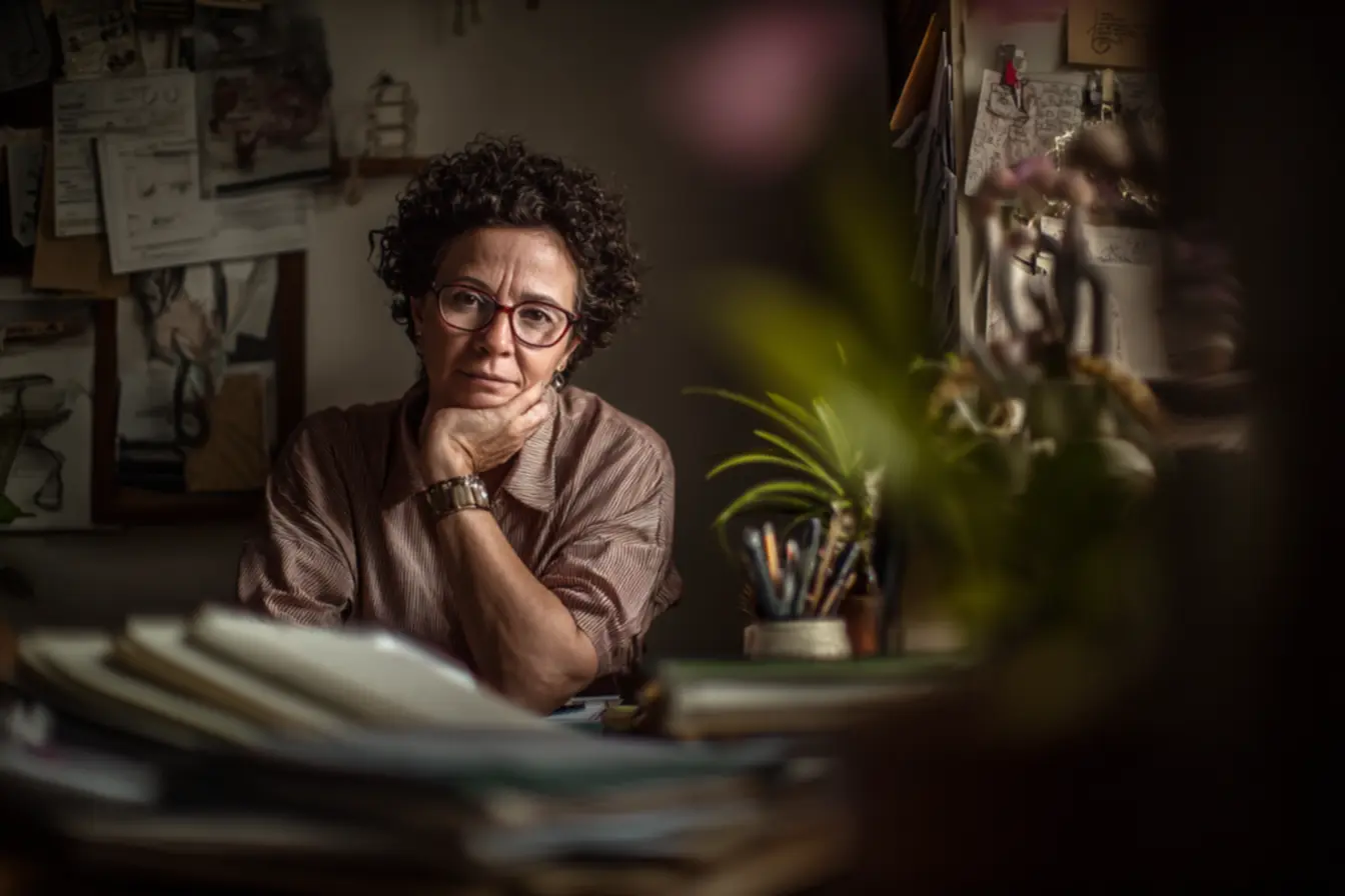 Pessoa em uma cama desarrumada com o celular, ilustrando os gatilhos invisíveis do ambiente.