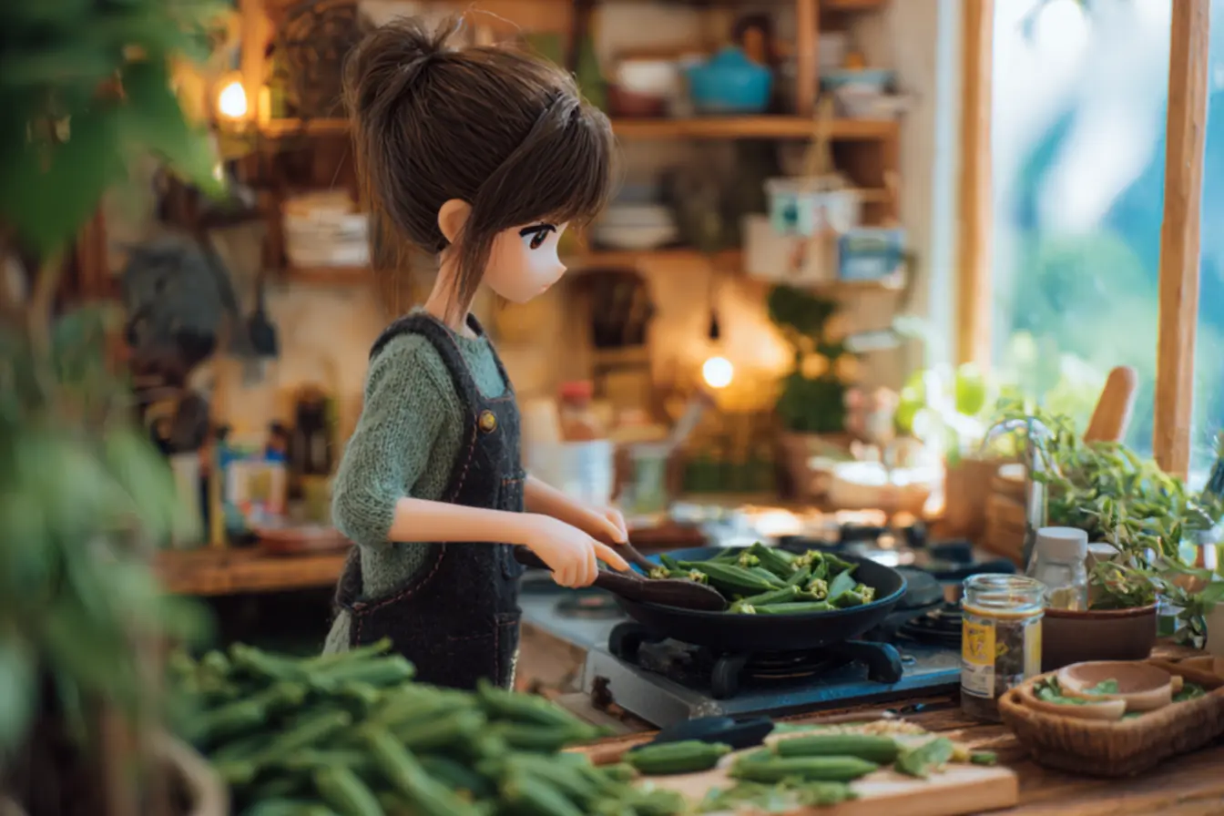 Nutrientes do quiabo e da baba ricos em fibras vitaminas e minerais