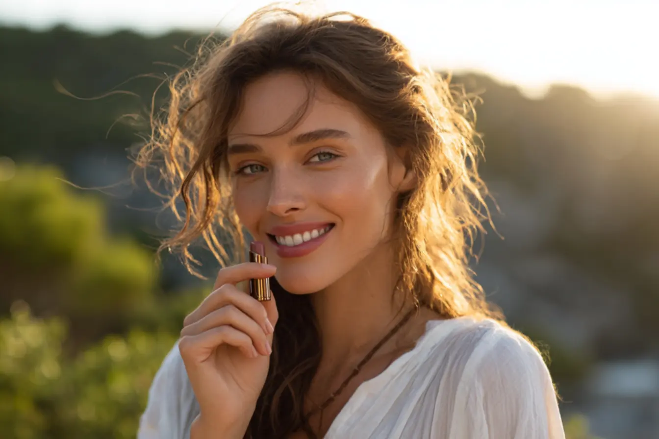 Aplicação de balm Boticário com ácido hialurônico para hidratar e suavizar rachaduras