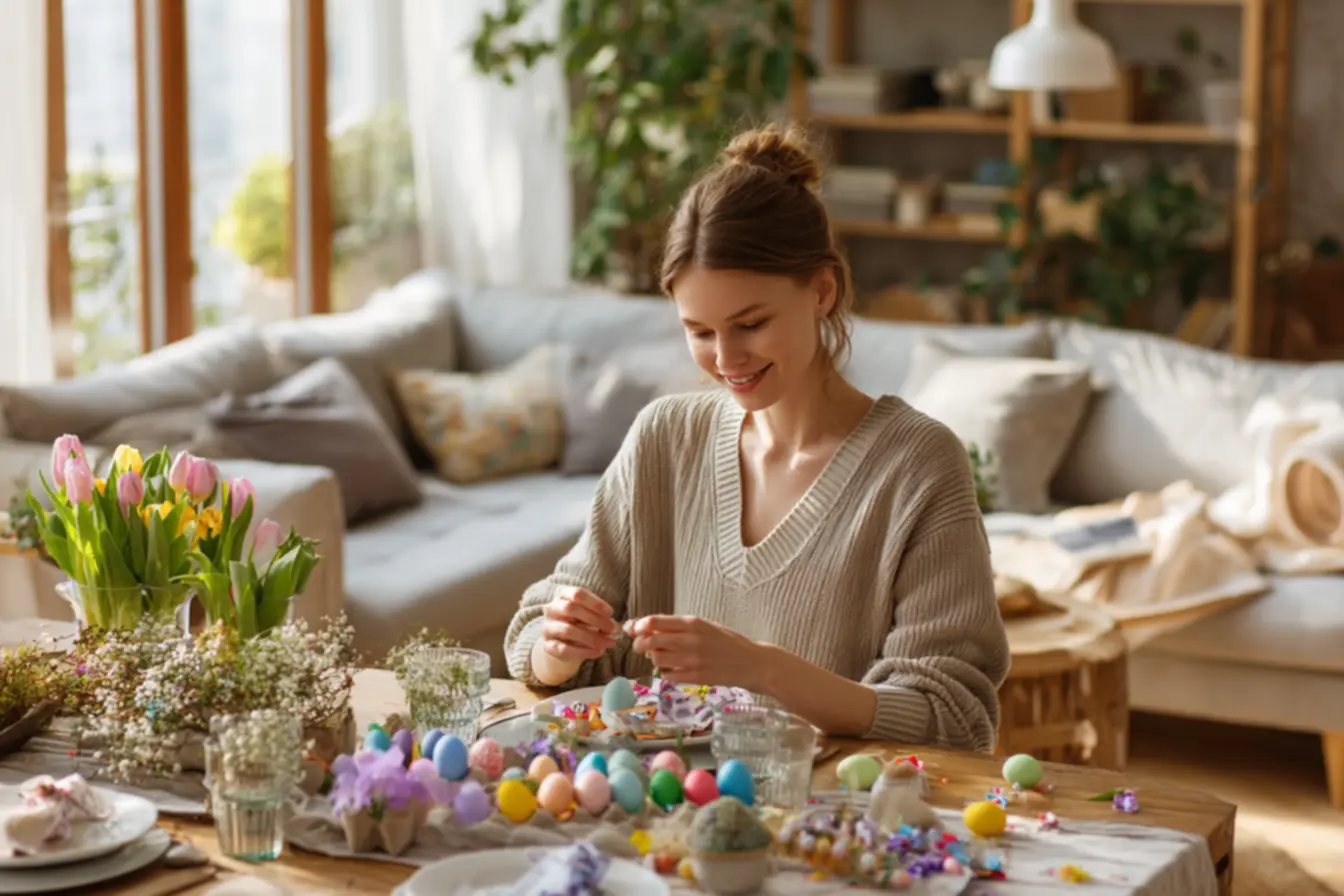 Planejamento de materiais baratos para decoração de Páscoa faça você mesmo