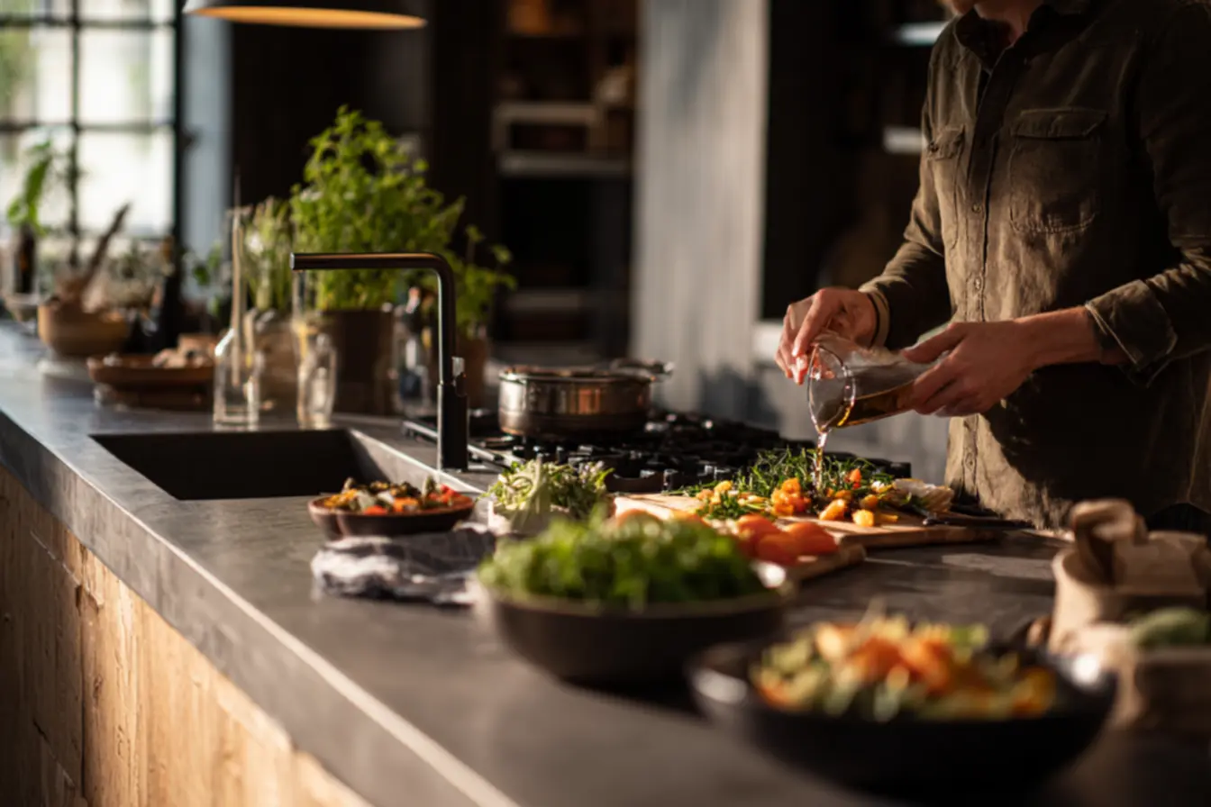 Tipos de impermeabilizantes para bancadas de concreto aparente na cozinha
