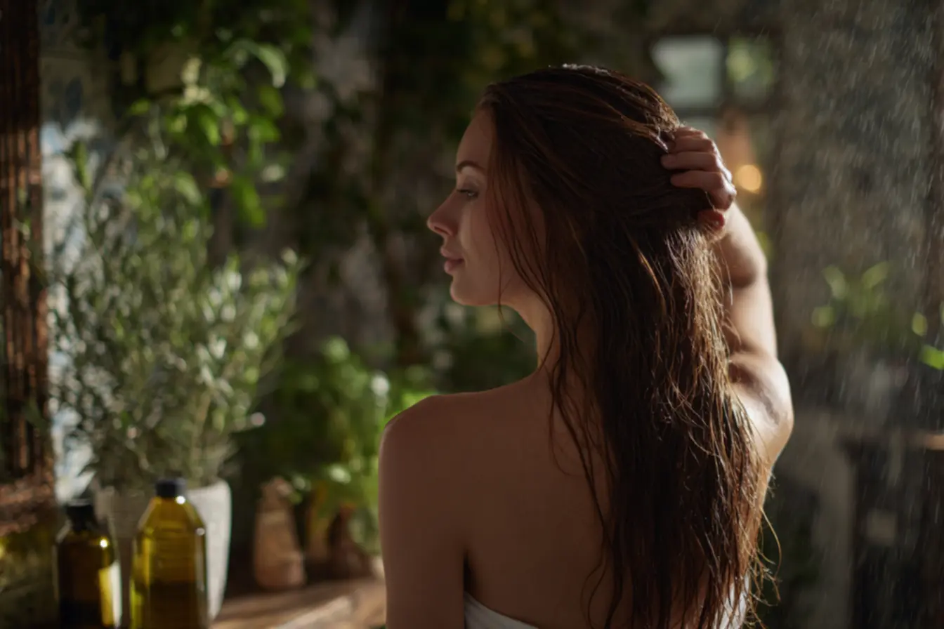 Passo a passo de pré-shampoo caseiro para proteger a cutícula capilar na lavagem
