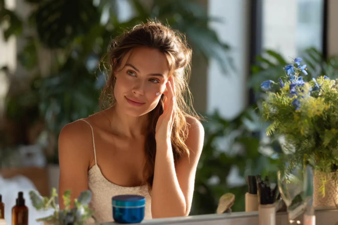 cremes hidratantes de farmácia organizados em rotina simples e econômica para pele saudável