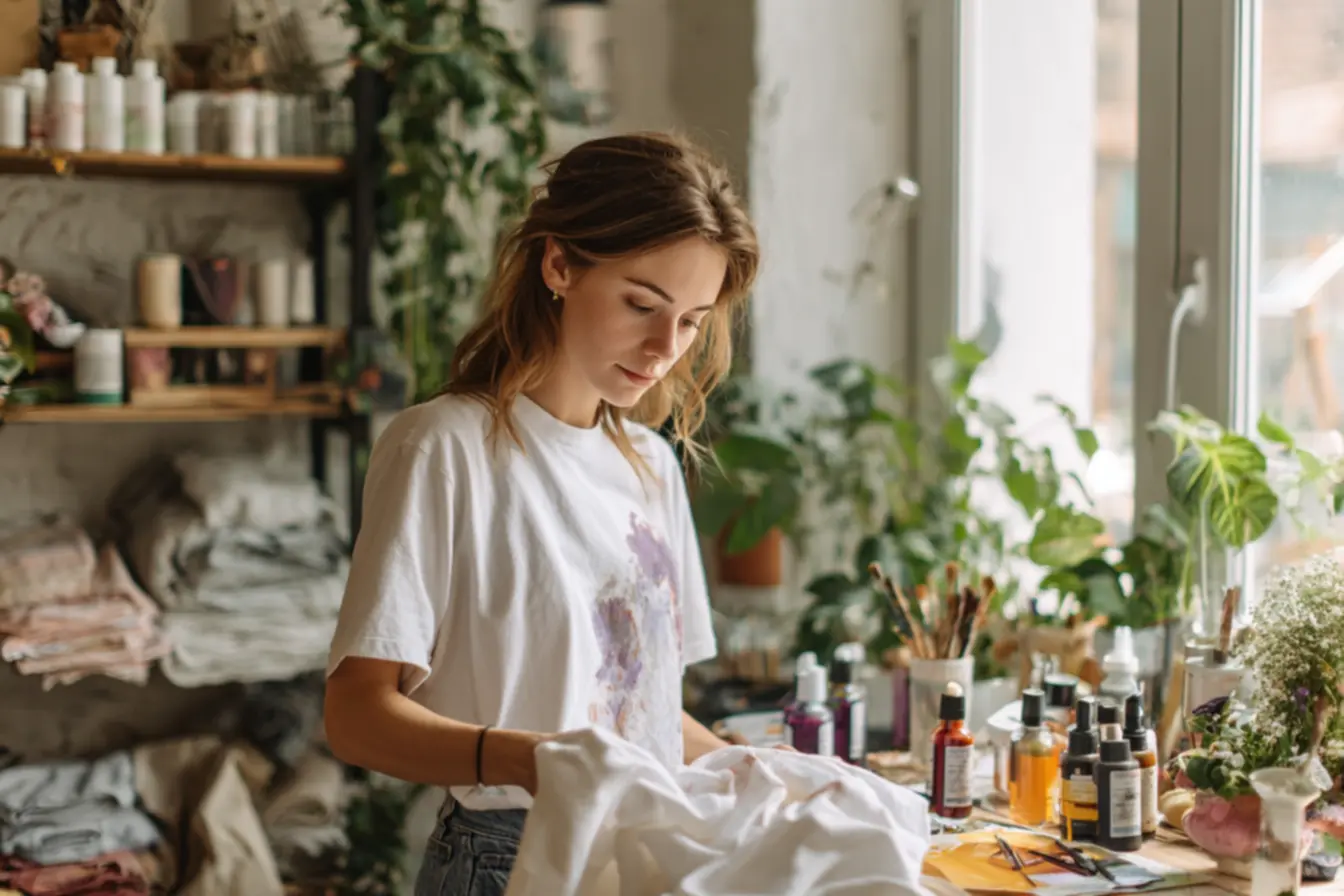 como recuperar roupas manchadas de água sanitária com tingimento têxtil