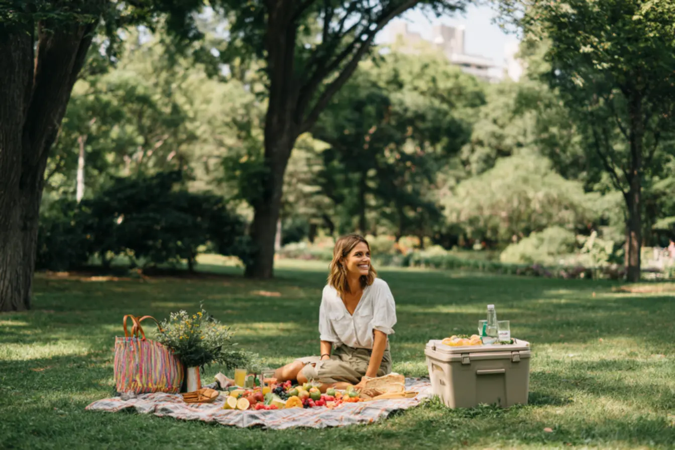 Comparação entre cooler rígido e bolsa térmica para piqueniques ao ar livre
