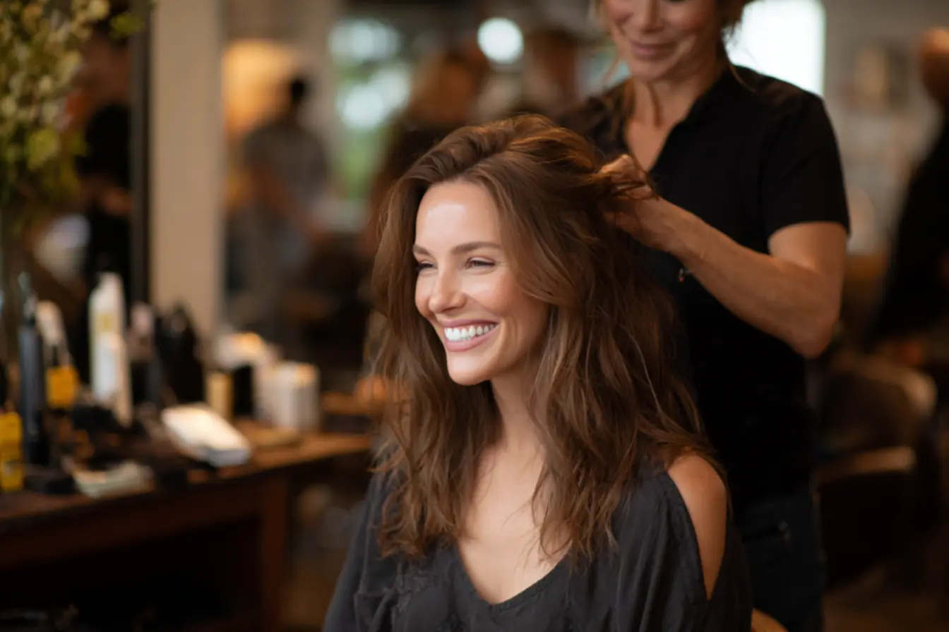 corte de cabelo que tira anos da aparência com movimento e leveza