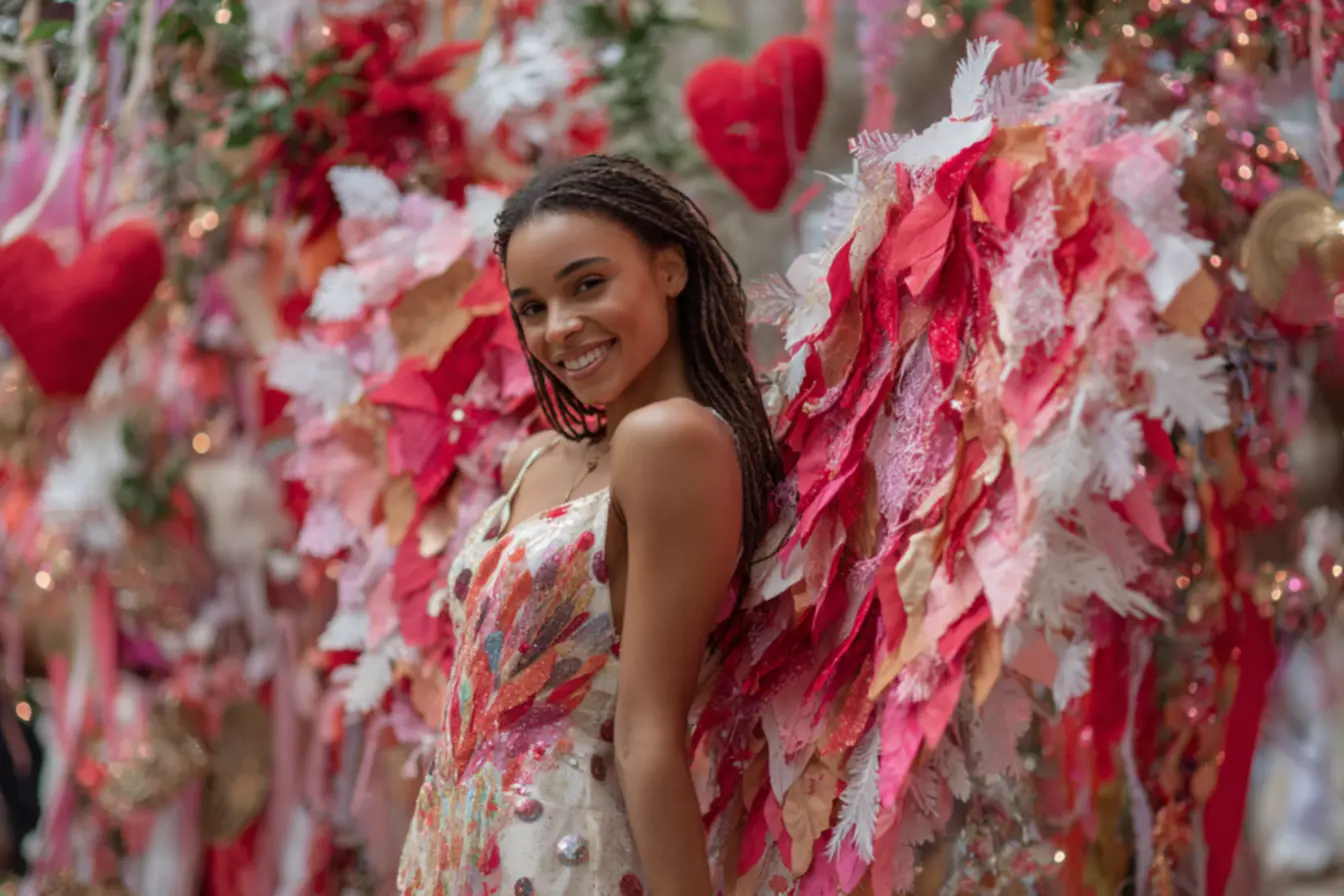 Detalhes de penas em papel para asas de cupido artesanais