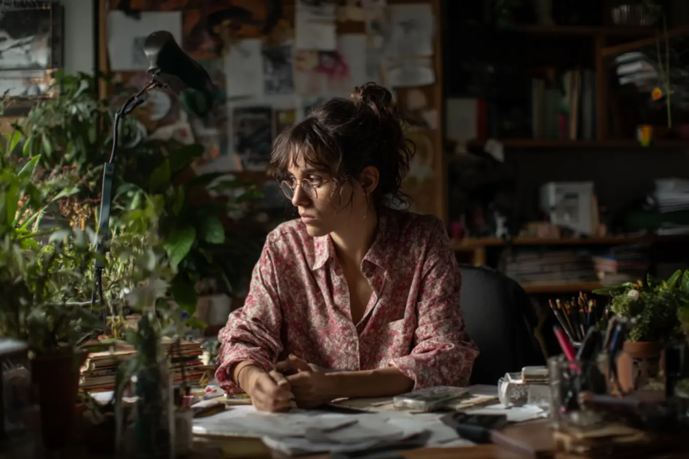 Pessoa com processo mental claro para decisões eficientes, base para decisões rápidas.