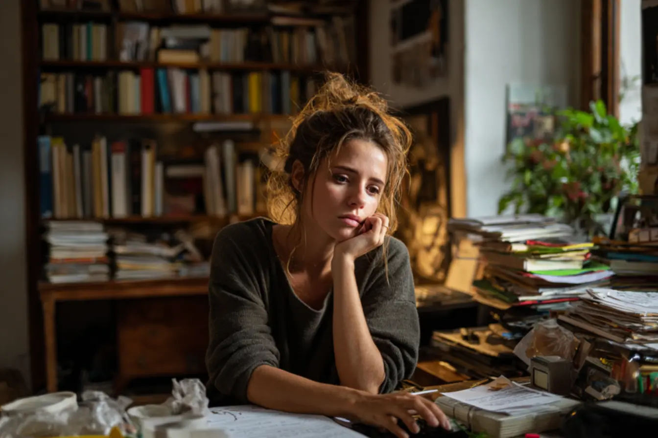 Pessoa organizando tarefas e rotina para tomar decisões melhores, produtividade com responsabilidade.