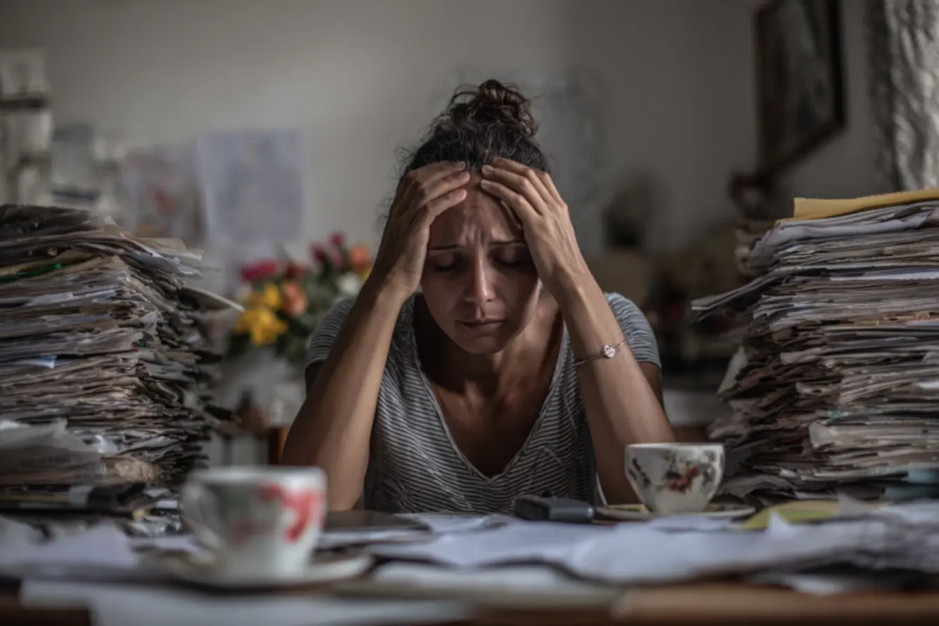 Pessoa focada trabalhando com um cronômetro, mostrando a importância da disciplina e dos sistemas para não depender apenas de motivação