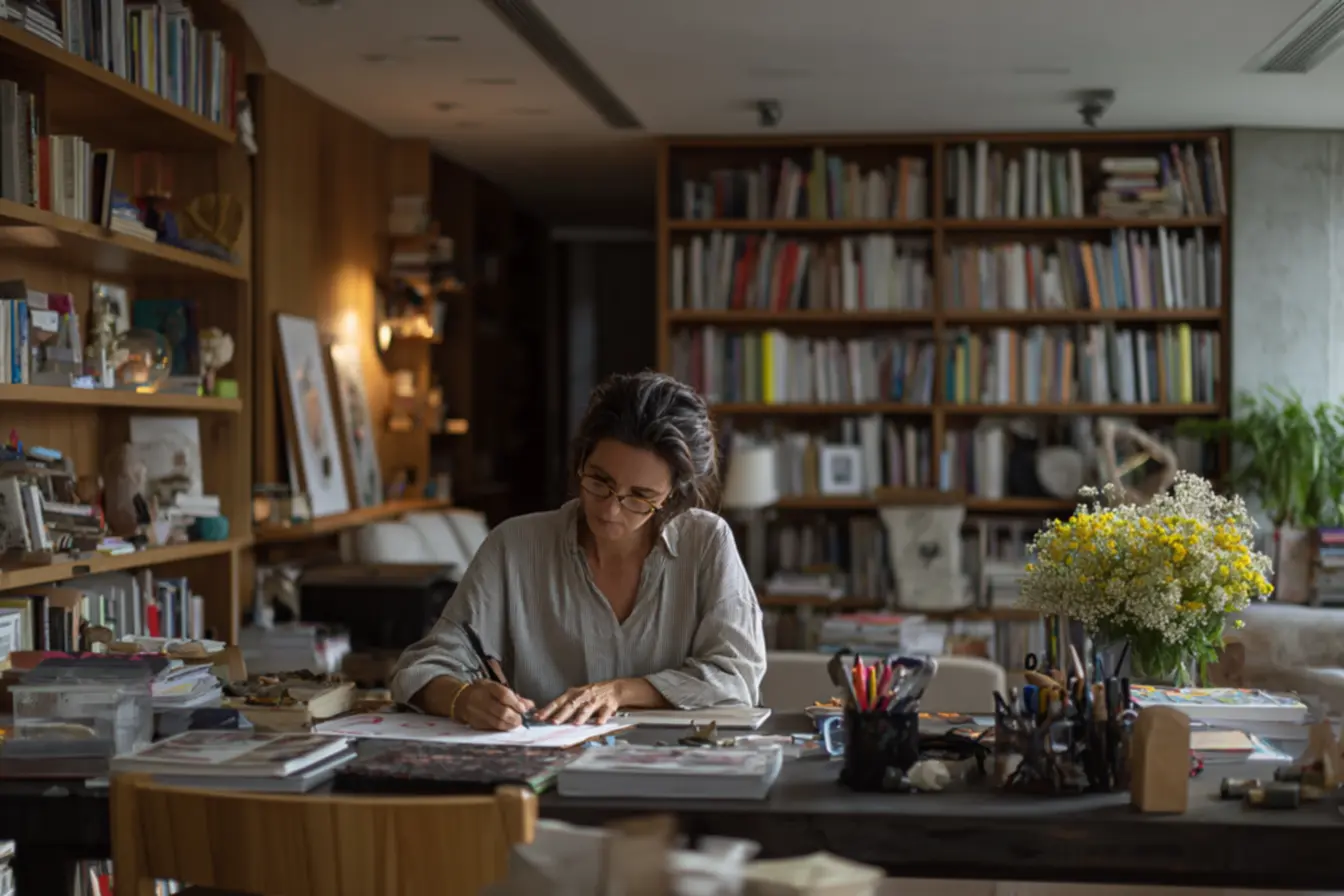 Pessoa utilizando uma lista de tarefas, um método eficaz para melhorar o foco e produtividade diária.