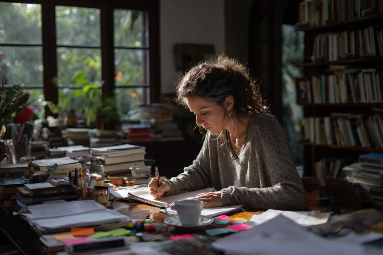 Micro-rituais de escrita diária e disciplina de escritores produtivos