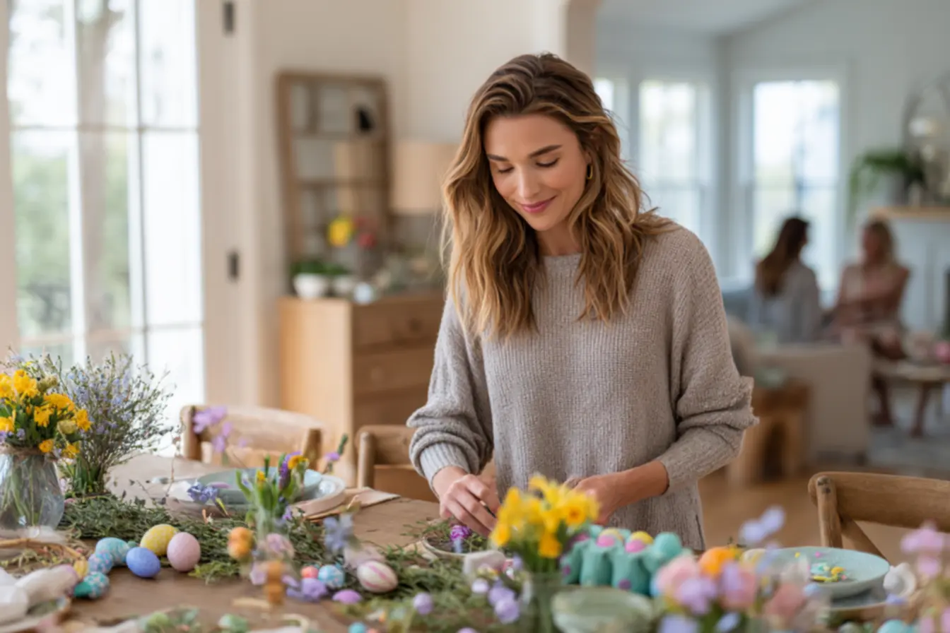 Enfeites de Páscoa baratos e criativos feitos com recicláveis e papelaria simples