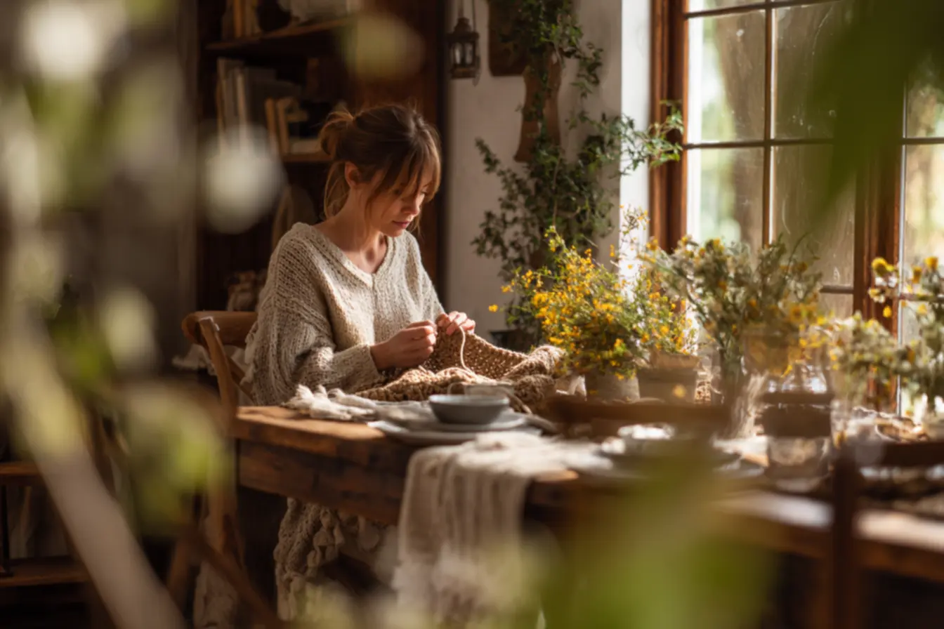 Caminho de mesa em crochê sendo lavado à mão para preservar durabilidade do fio