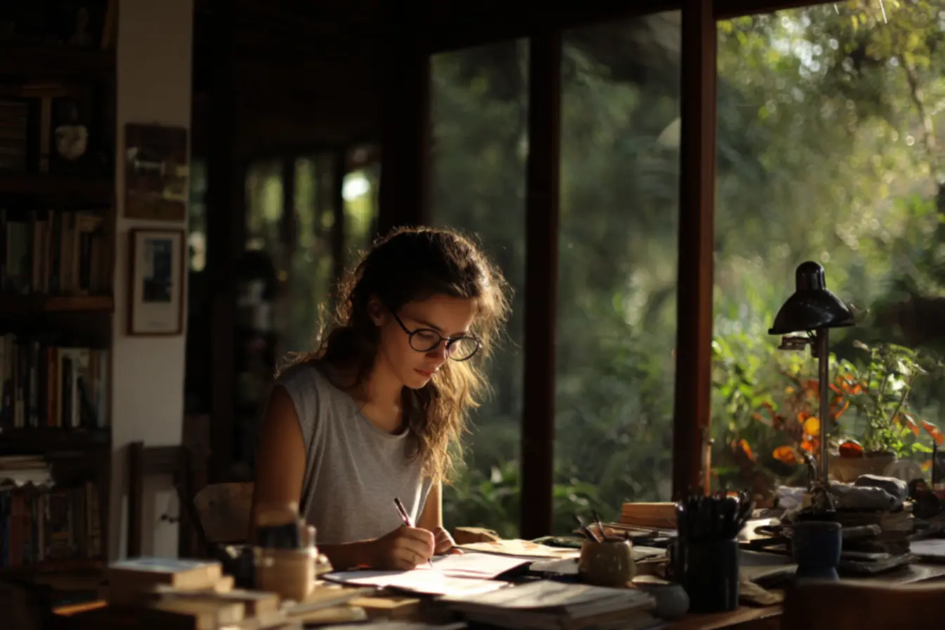 Símbolo de foco e concentração, mostrando a intensidade no trabalho e dedicação a tarefas.