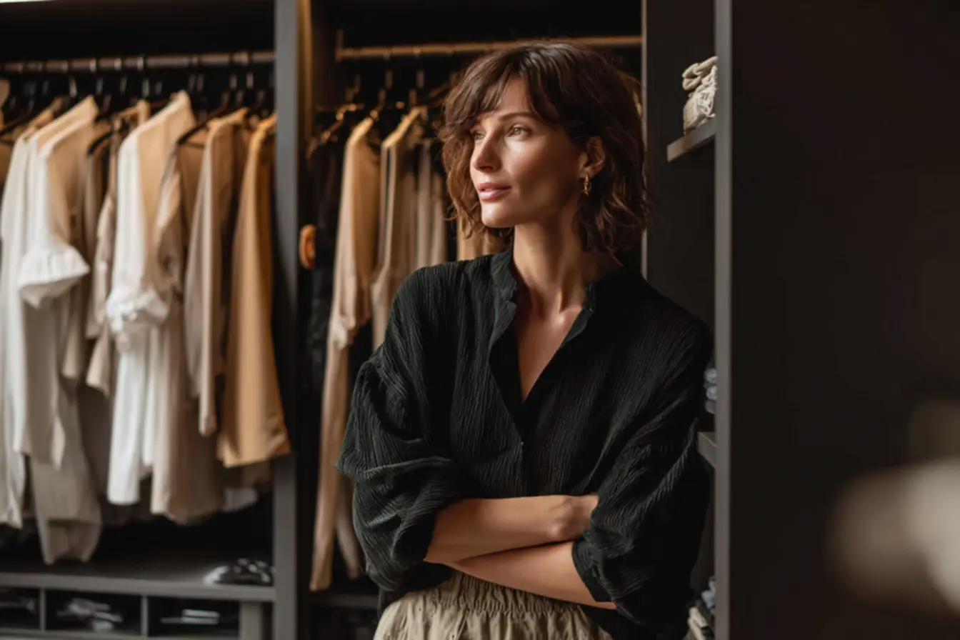 Guia prático de guarda-roupa cápsula aos 39 anos com foco em estilo, elegância e praticidade