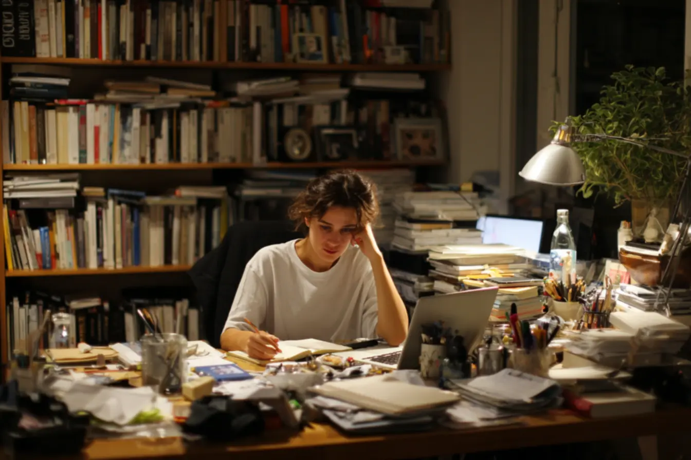 Um ambiente organizado e focado é essencial para fortalecer seu ritual de início e impulsionar a ação.