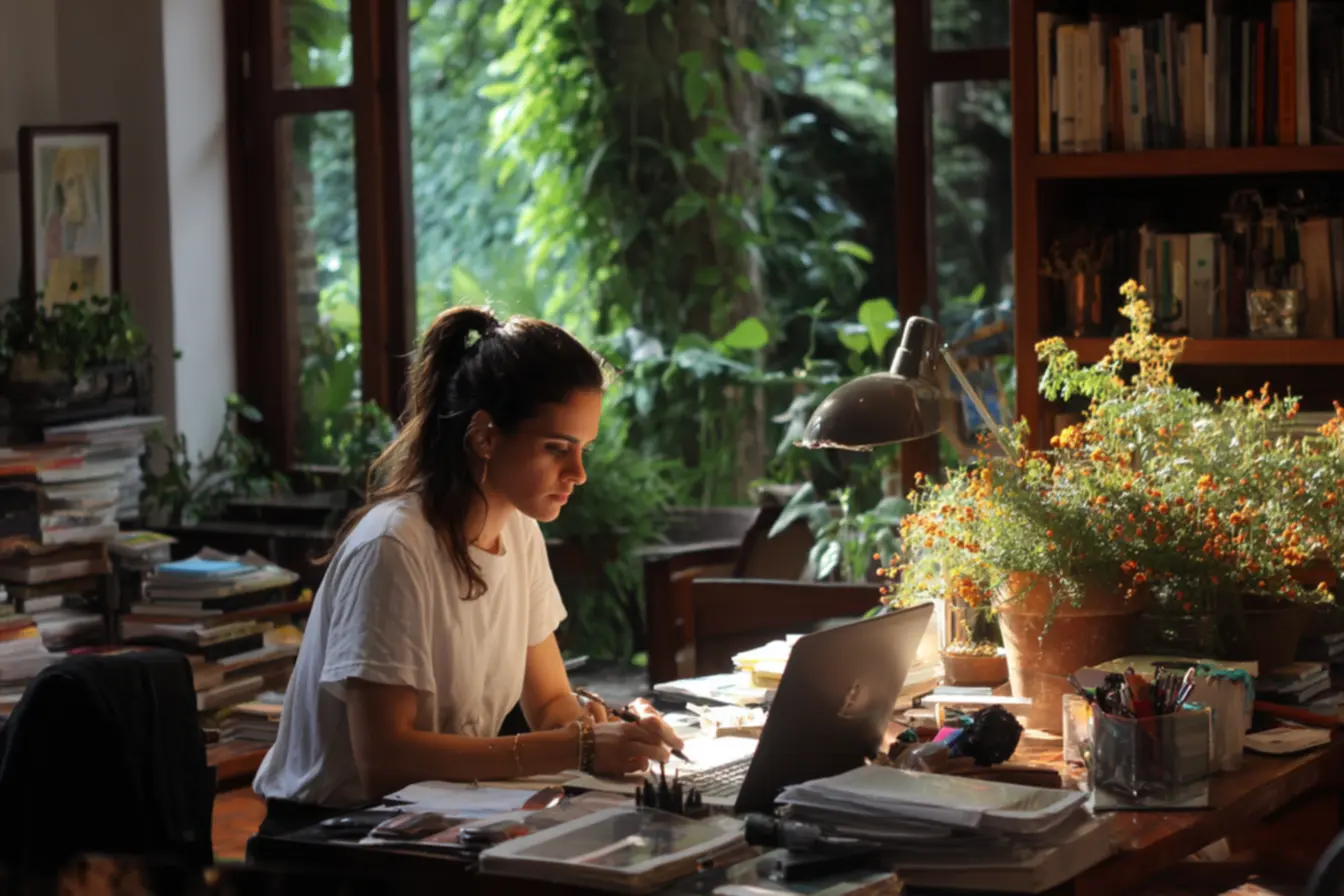 Mão arrumando a cama, simbolizando a pequena vitória deliberada e o hábito simples de começo de dia.