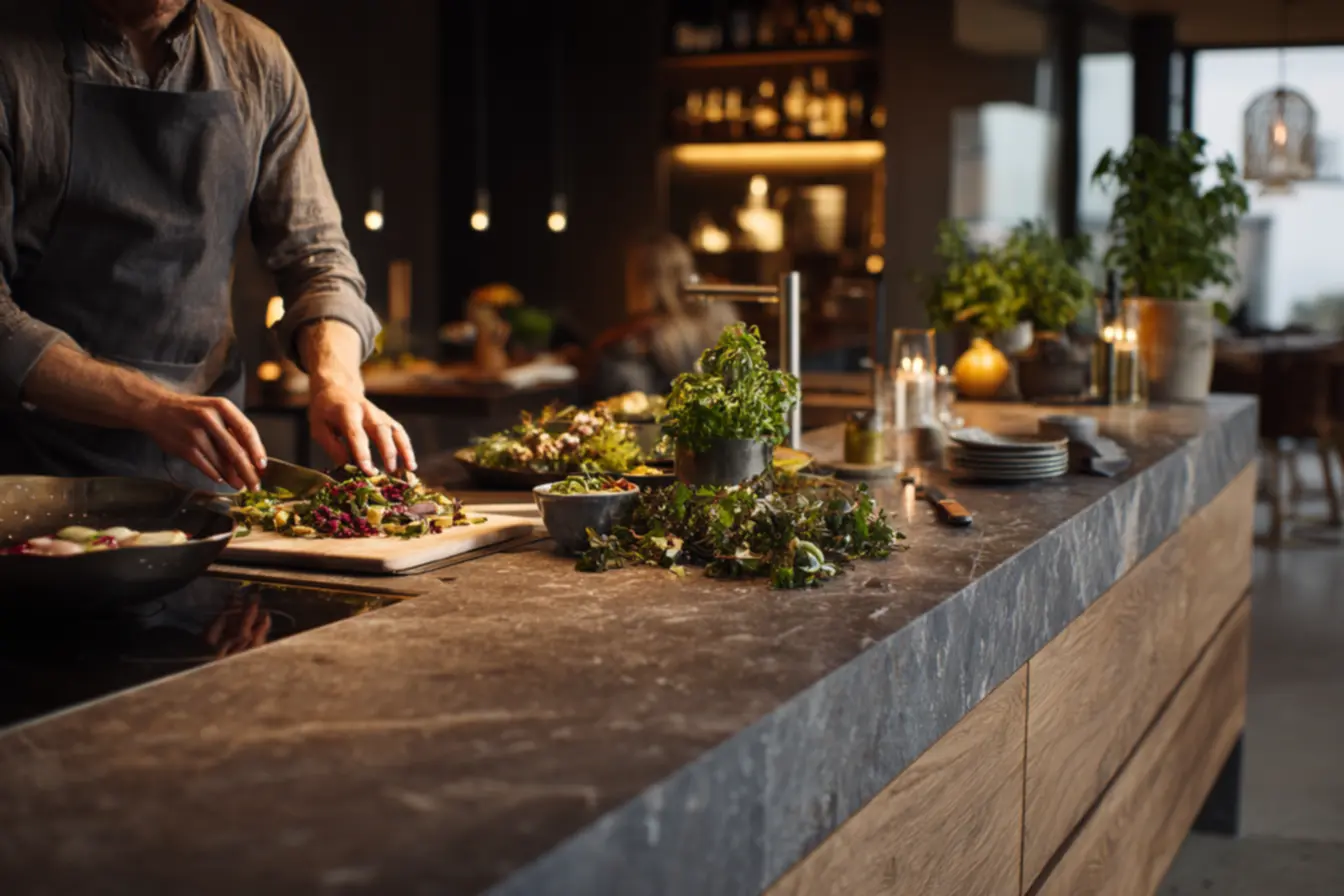 Impermeabilização de bancadas de concreto aparente: guia prático para manter a estética da cozinha