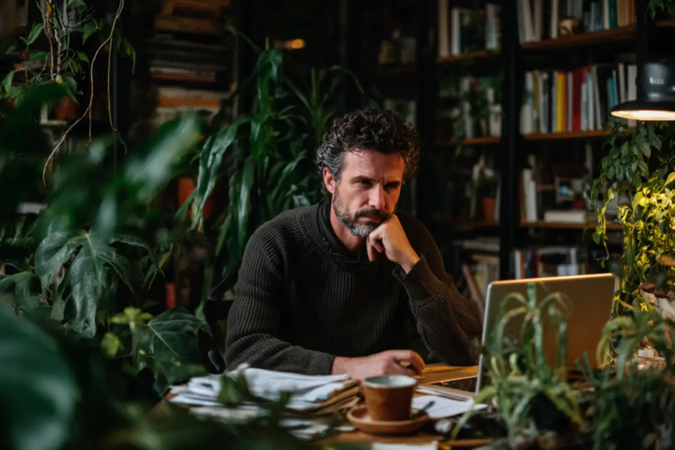 Padrão de reação automático influenciando decisões diárias e produtividade