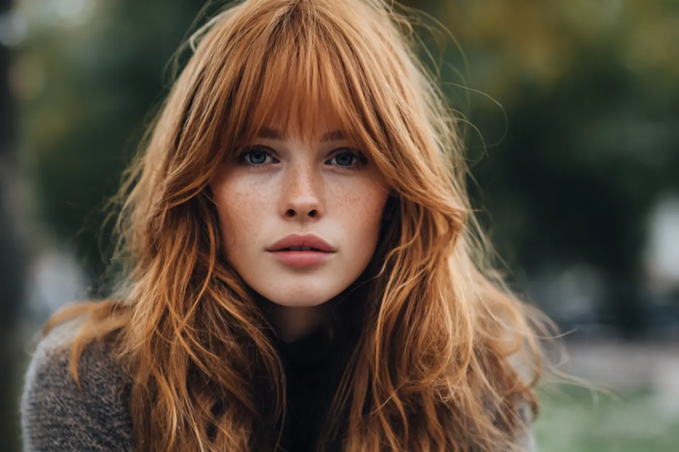 Penteados modernos para cabelo médio com franja em diferentes formatos de rosto