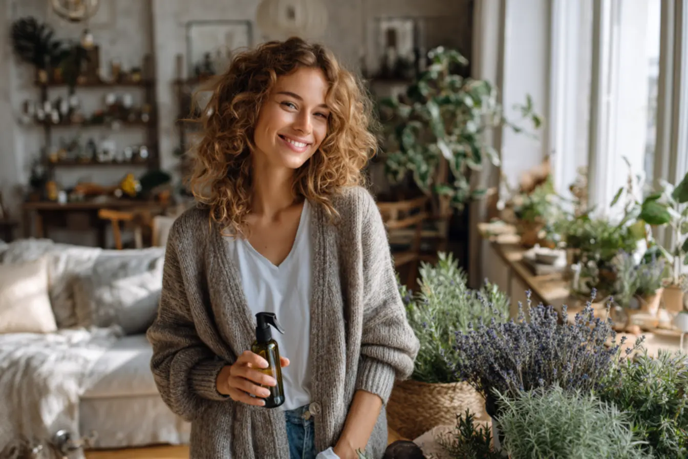 Modo de preparo do spray caseiro com amaciante sal grosso e álcool