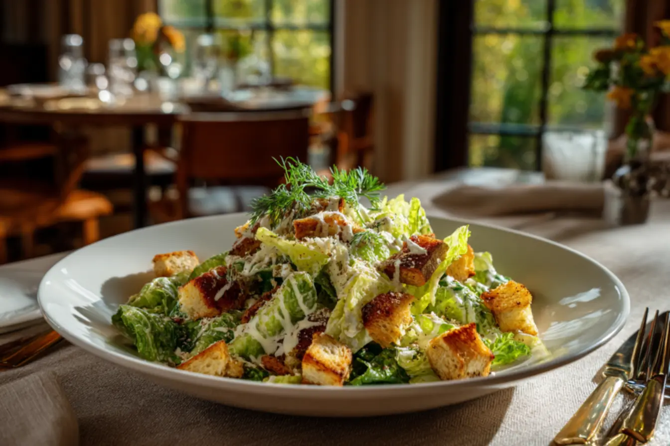 Molho Caesar clássico com parmesão e anchovas para temperar salada