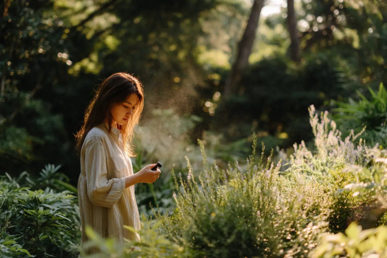preparo passo a passo da tintura de citronela em frasco de vidro escuro