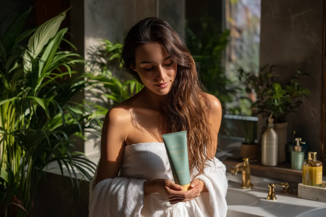 Máscara capilar vegana profissional com fórmula ética e resultados de salão