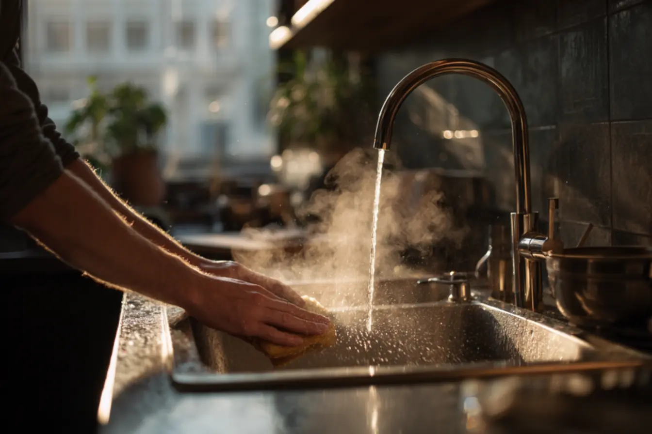 Funcionamento do sifão e caixa de gordura para bloquear odores