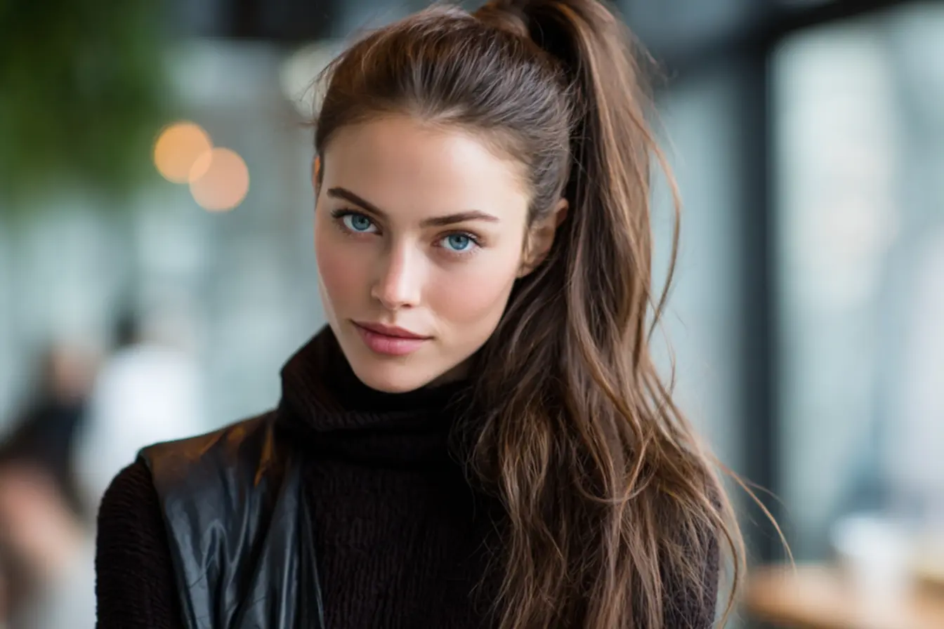 Semi preso com ondas e volume usando apliques de tic tac