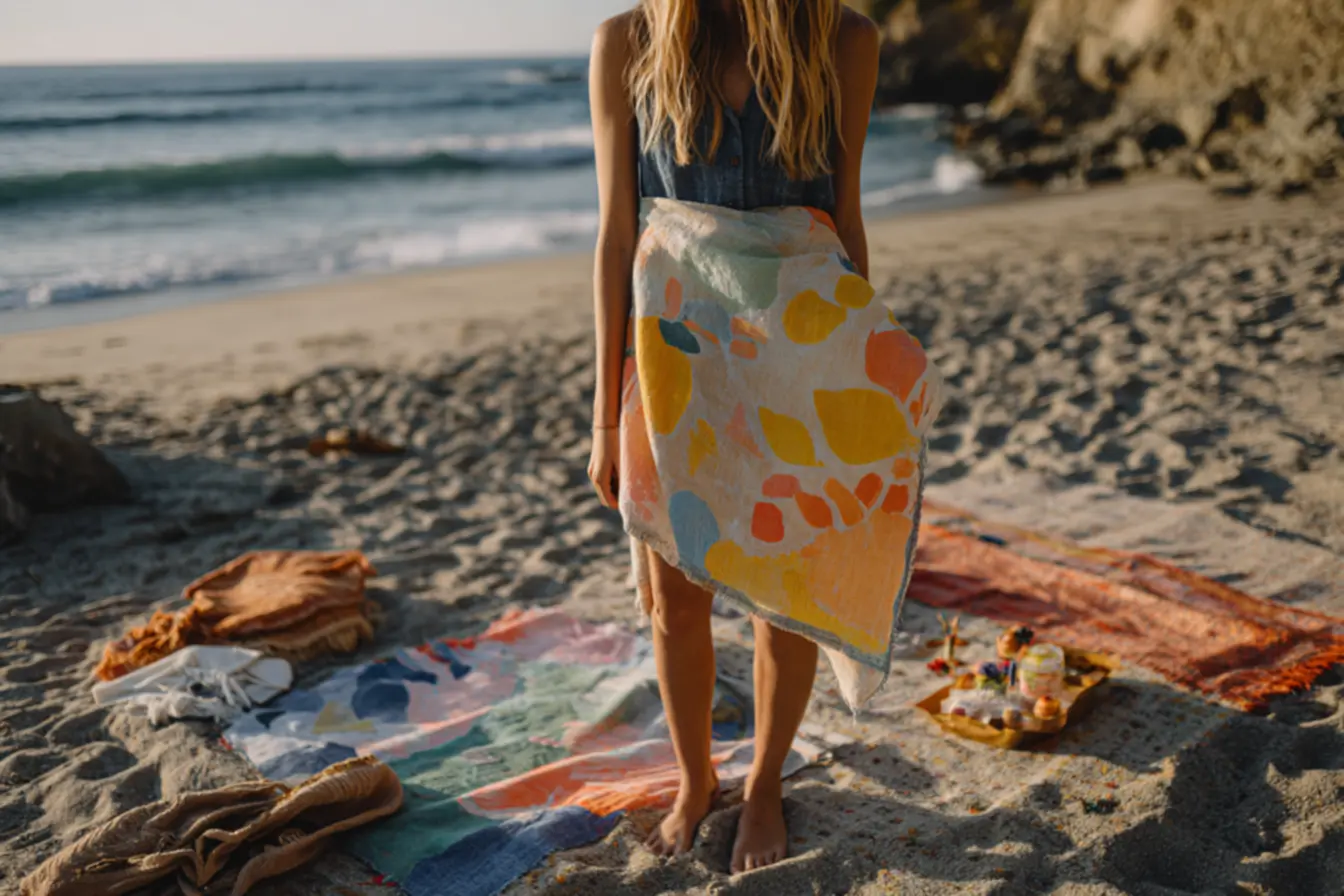 Transforme um limão e um pedaço de tecido em uma elegante canga de praia